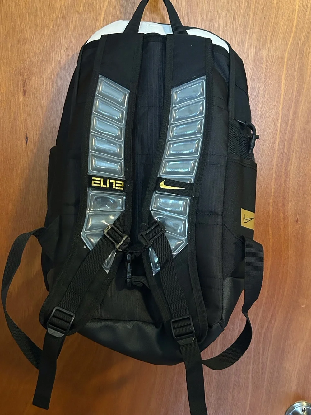 Nike Elite Pro Basketball Backpack Black & Metallic Gold Colorway